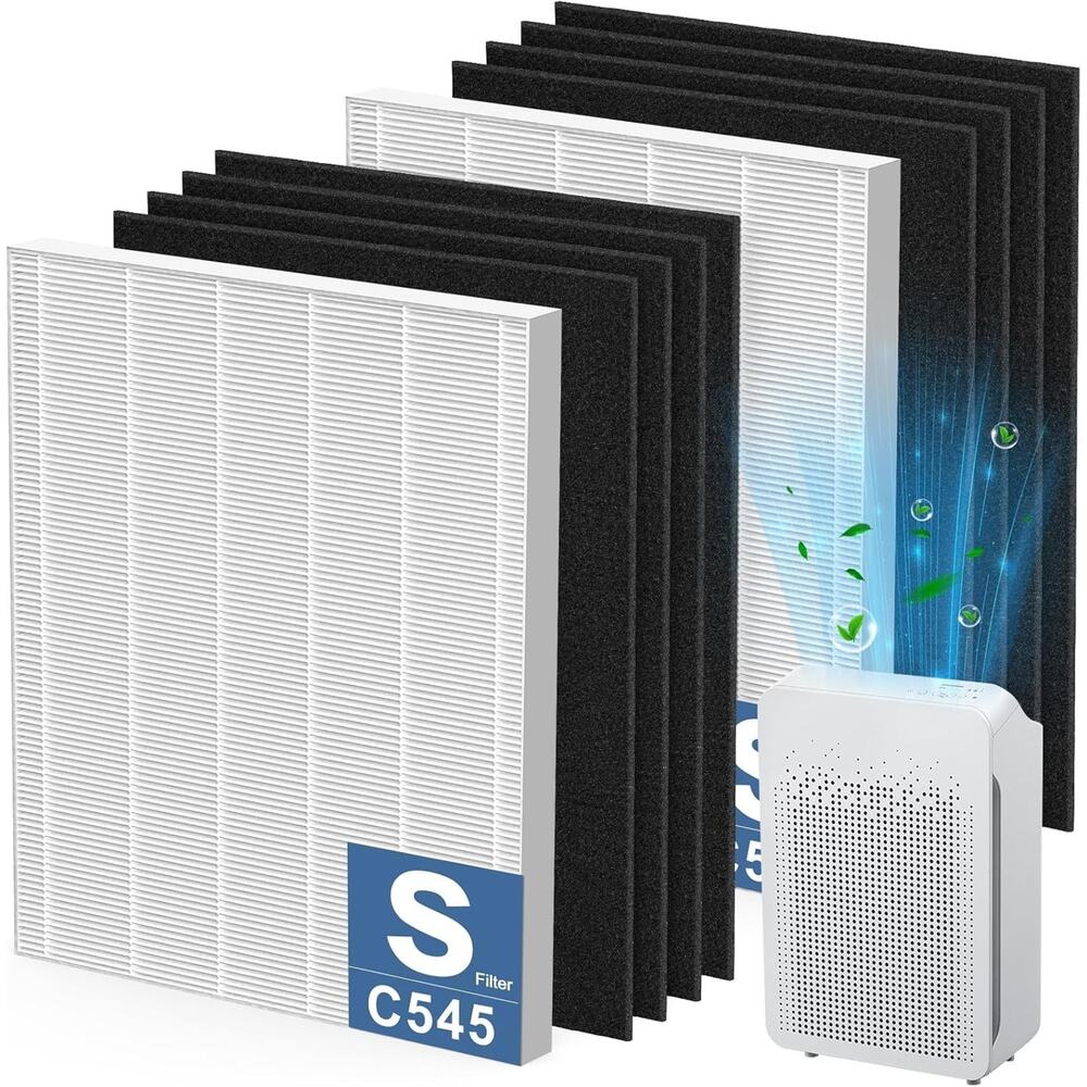 C545 Winix HEPA Carbon Replacement Filter Set for Winix Air Purifier 2+ 8 Carbon